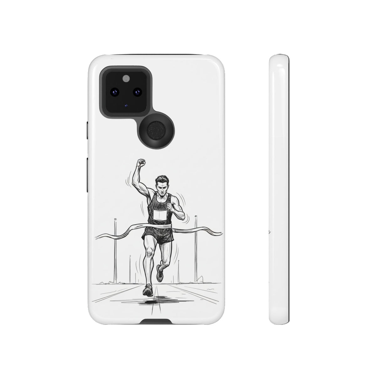 Phone Case, Running, finish line design, Tough Case