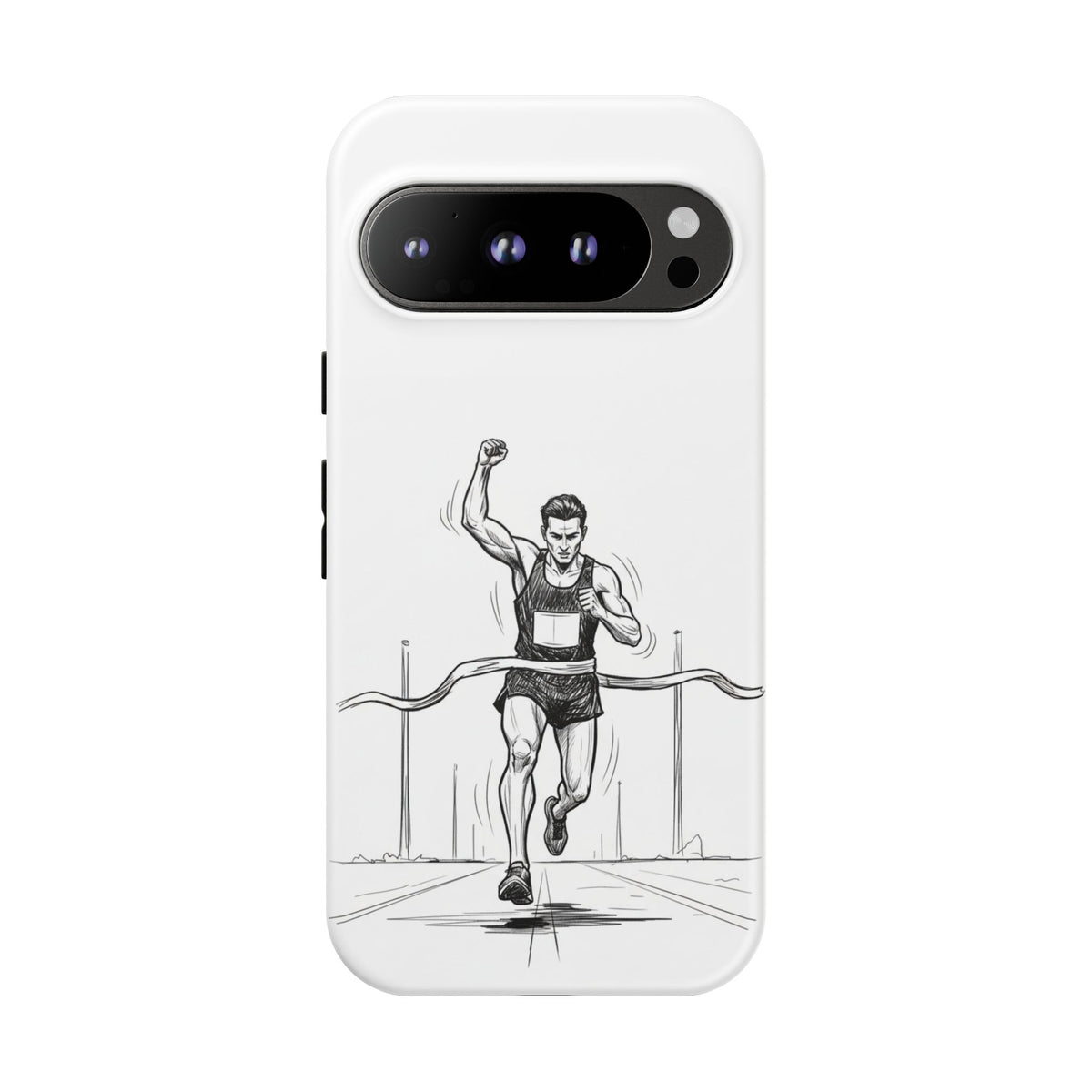 Phone Case, Running, finish line design, Tough Case