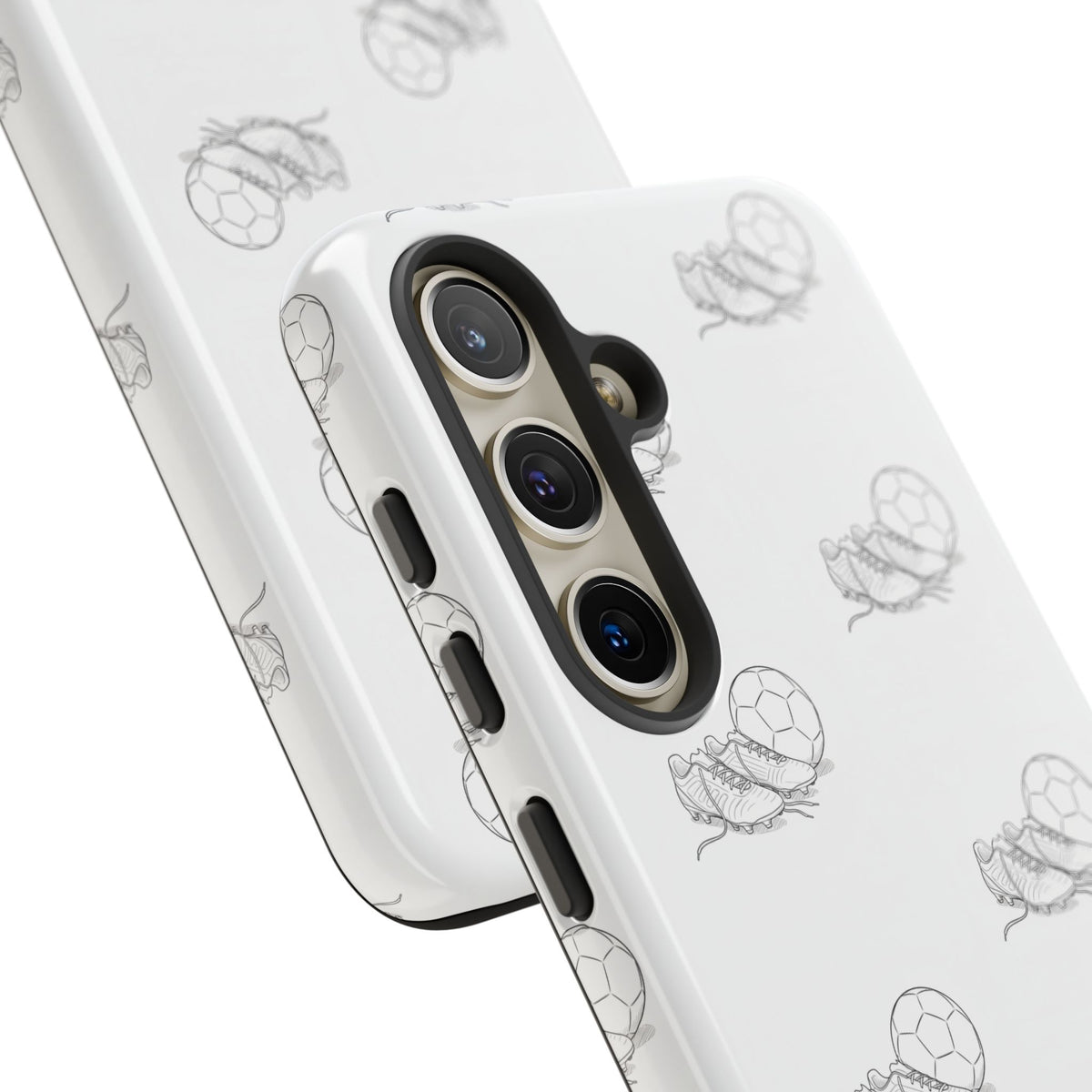 Phone Case, Football Boots & Ball Pattern, Tough Cases — Sports Phone Case