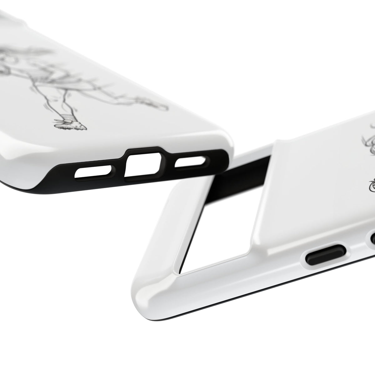 Phone Case, Lacrosse Player Sketch, Tough Case