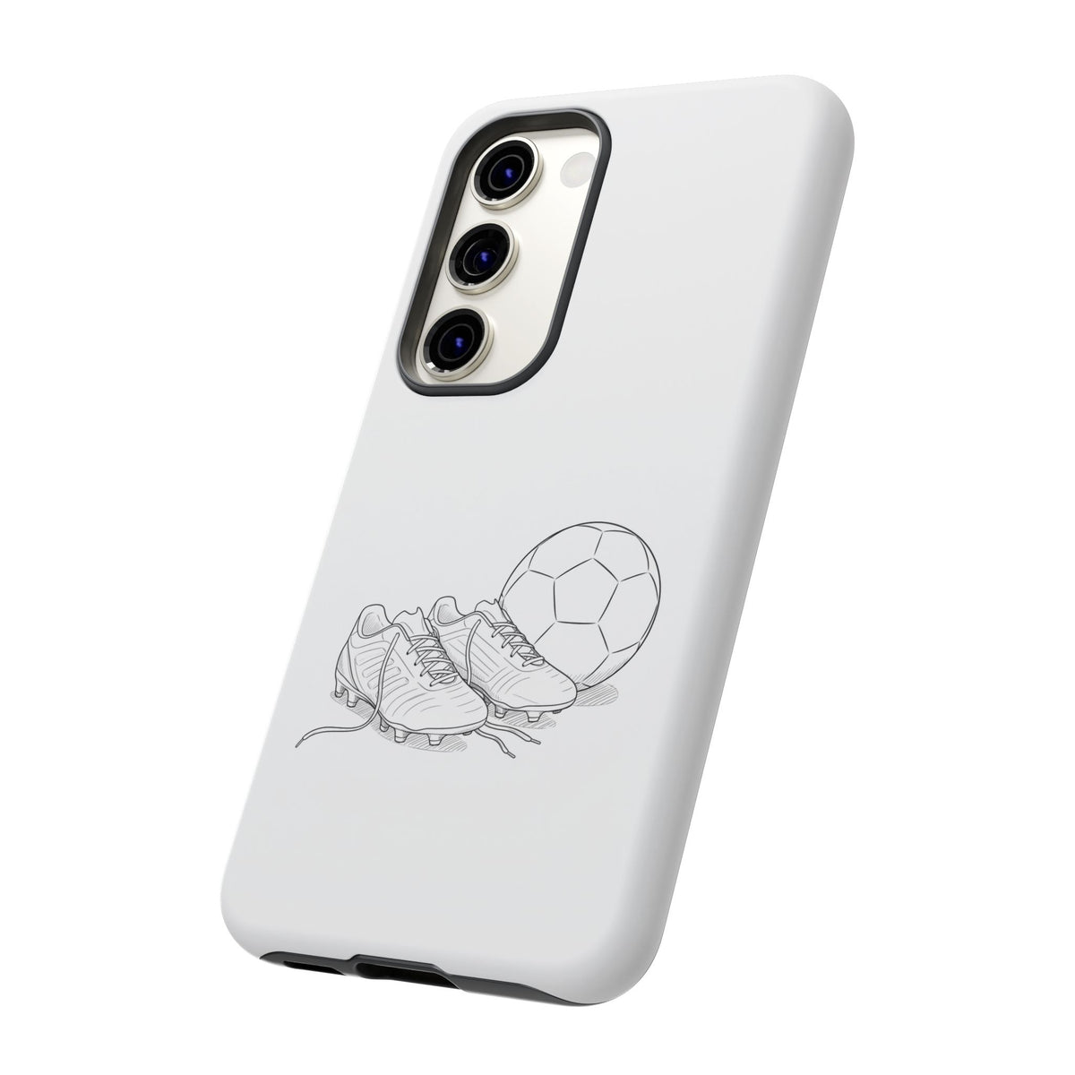 Phone Case, Football Boots & Ball Sketch , Tough Case