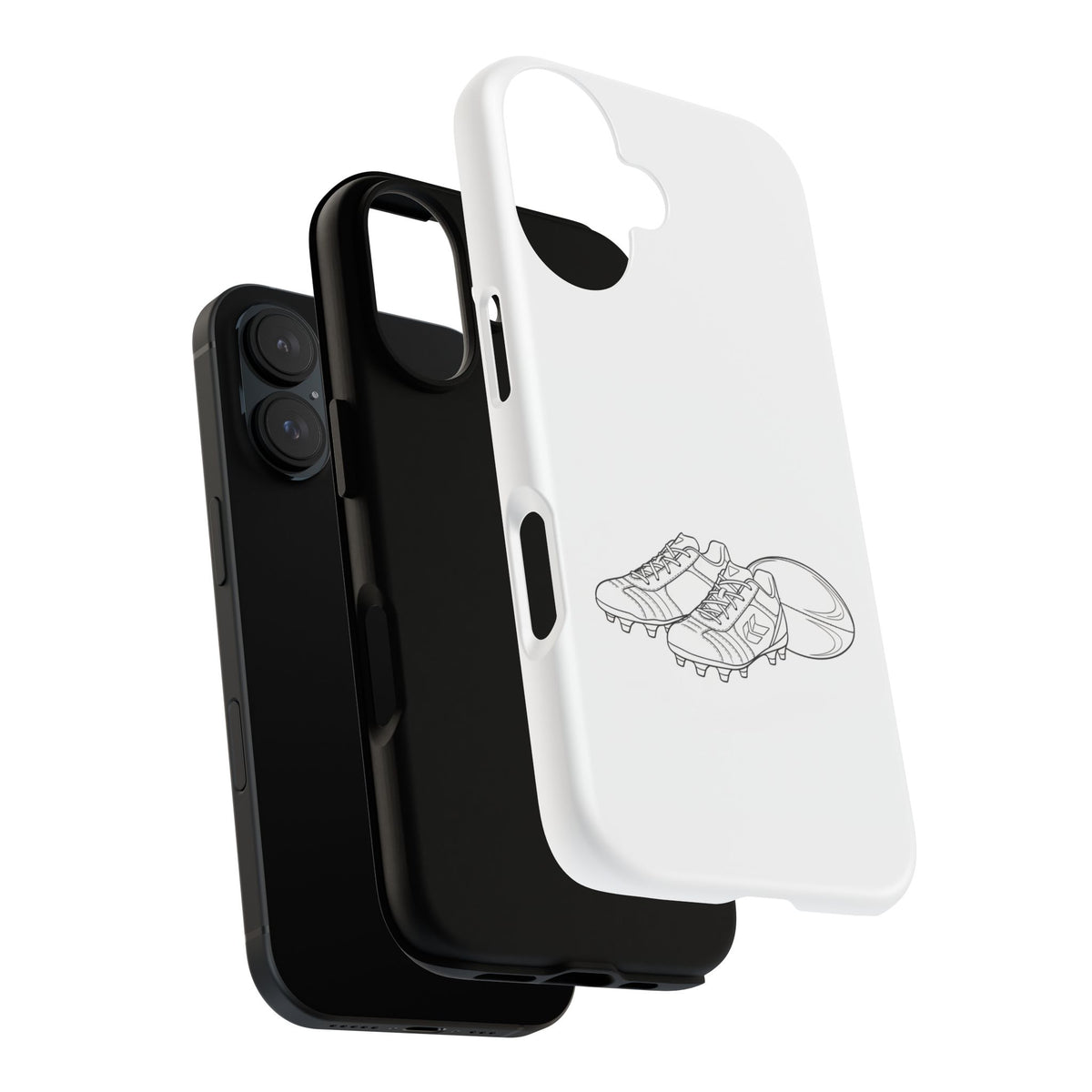 Phone Case, Rugby Ball & Boots Sketch, Tough Case