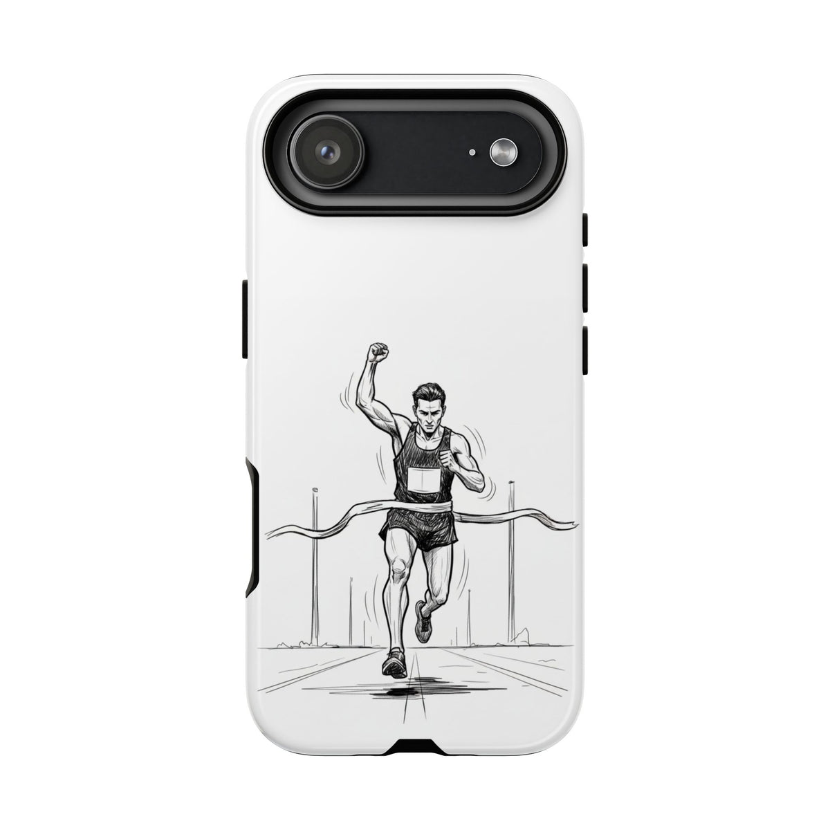 Phone Case, Running, finish line design, Tough Case