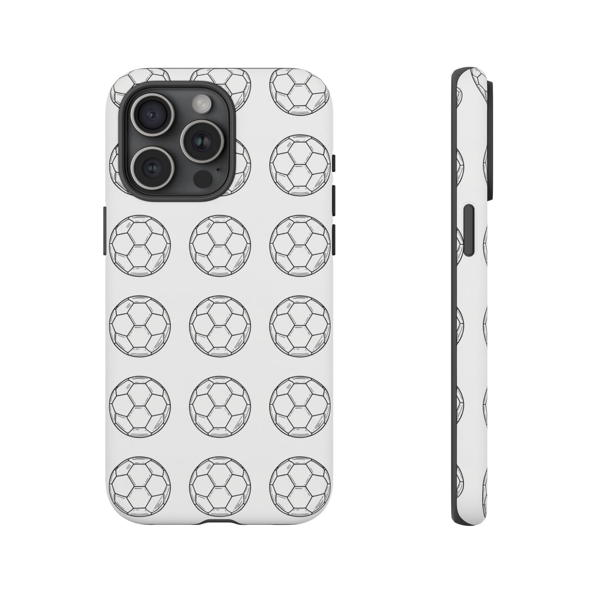 Phone Case, Football Minimalist Football Repeat Design, Tough Case
