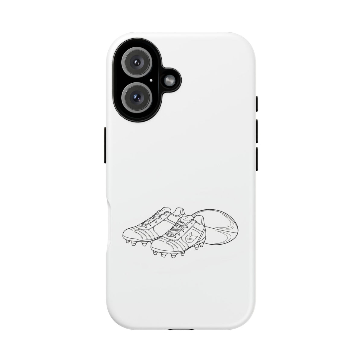 Phone Case, Rugby Ball & Boots Sketch, Tough Case
