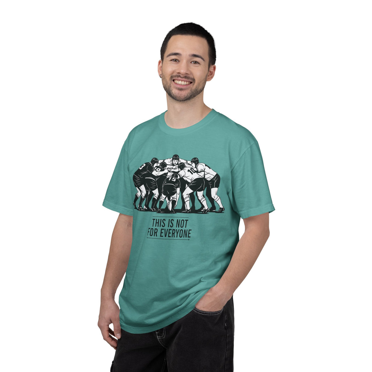 T-Shirt, Rugby Scrum, "This is not for everybody" / "Disciplined Violence" Design, Cotton, Various Colours