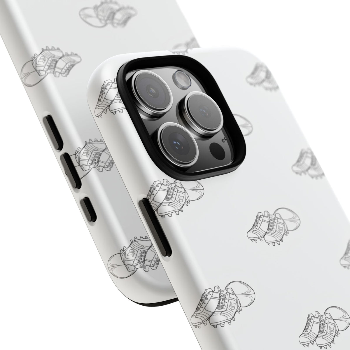 Phone Case Rugby Boots & Ball Repeat Pattern Tough Cases