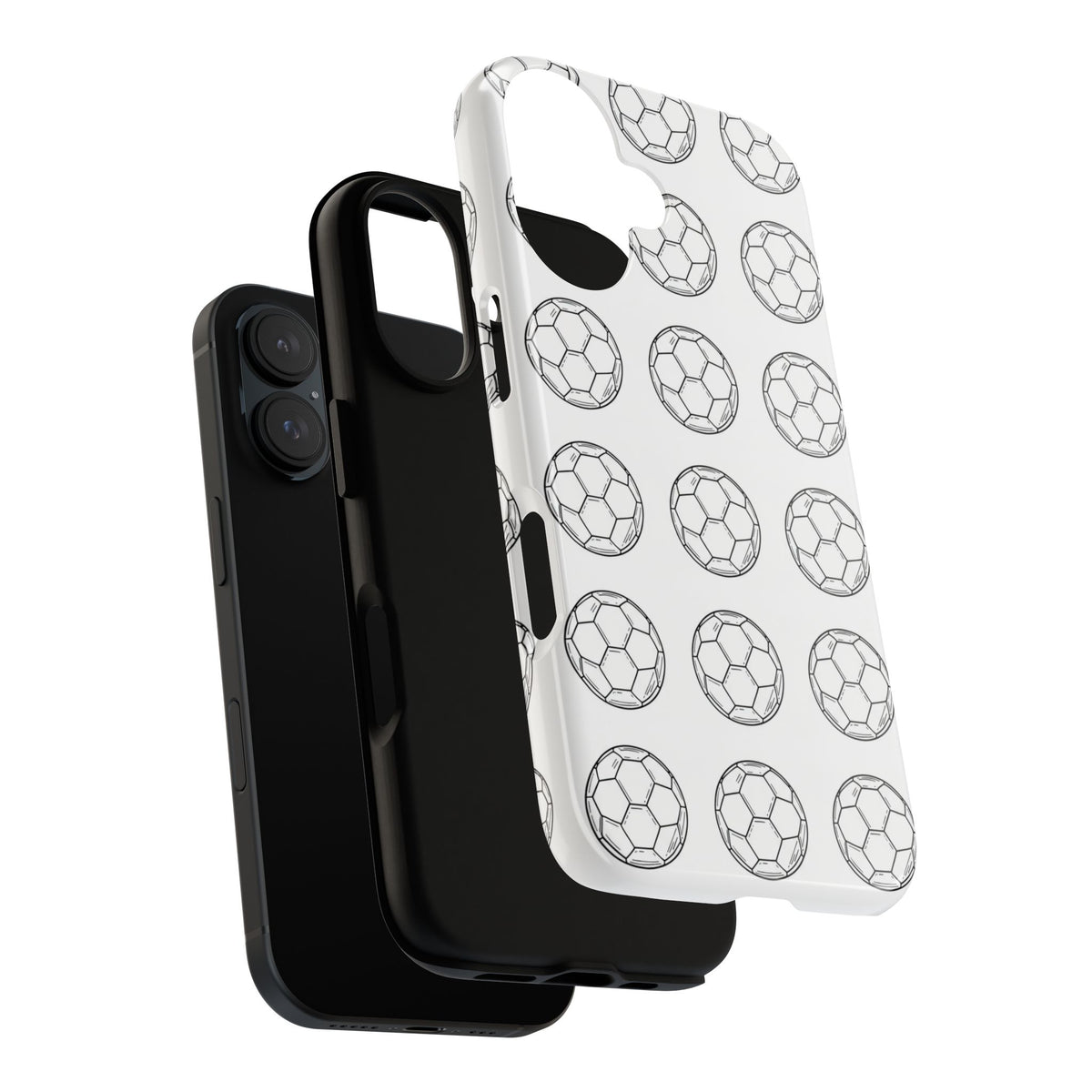 Phone Case, Football Minimalist Football Repeat Design, Tough Case