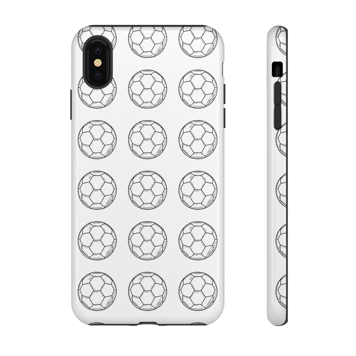 Phone Case, Football Minimalist Football Repeat Design, Tough Case