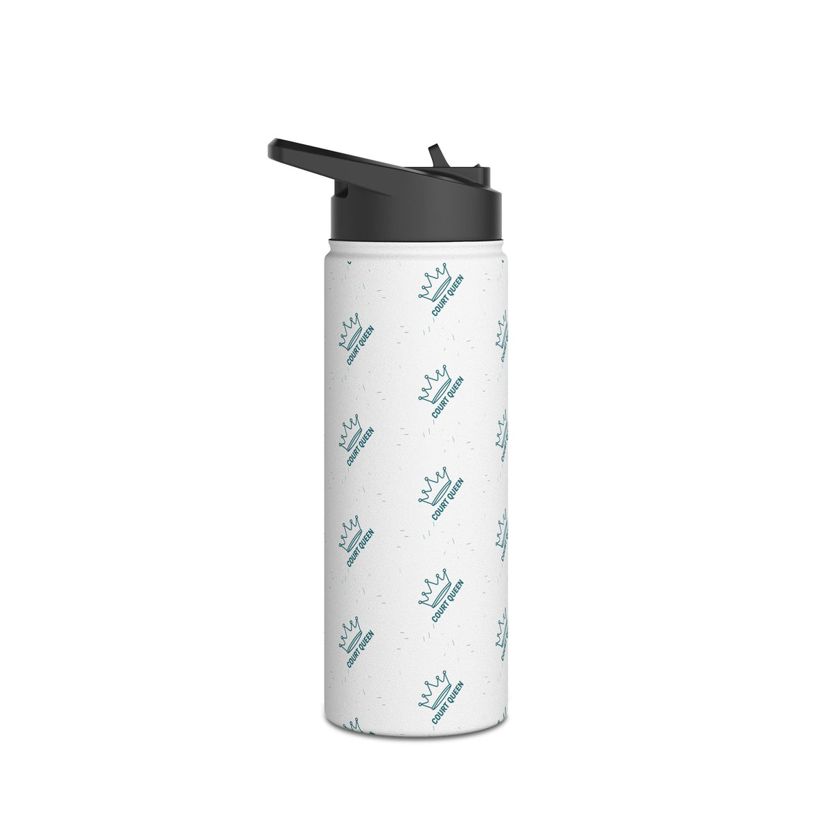 Water Bottle, Netball "Court Queen" design, Stainless Steel