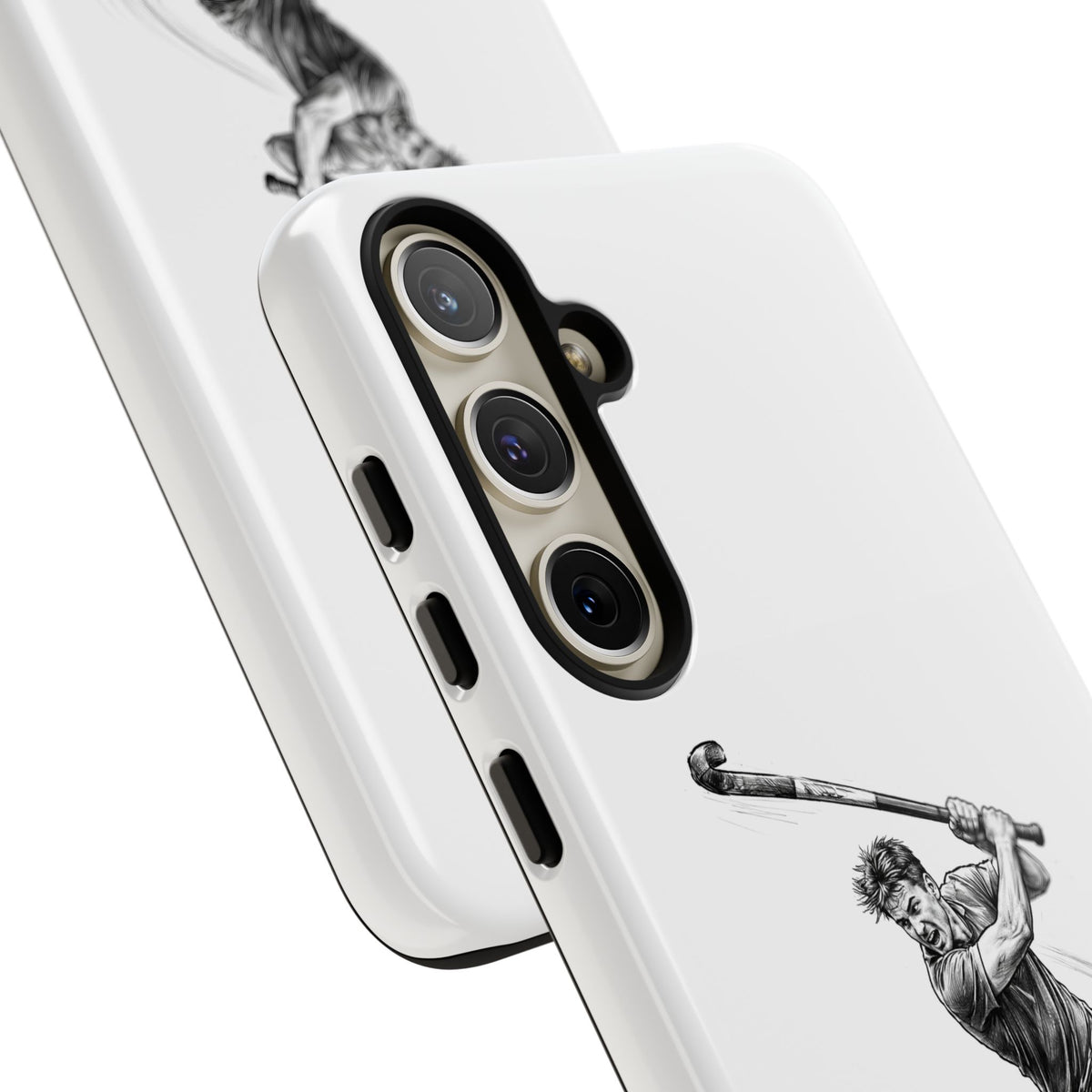 Phone case, Male Hockey Player Tomahawk Sketch,  Tough case