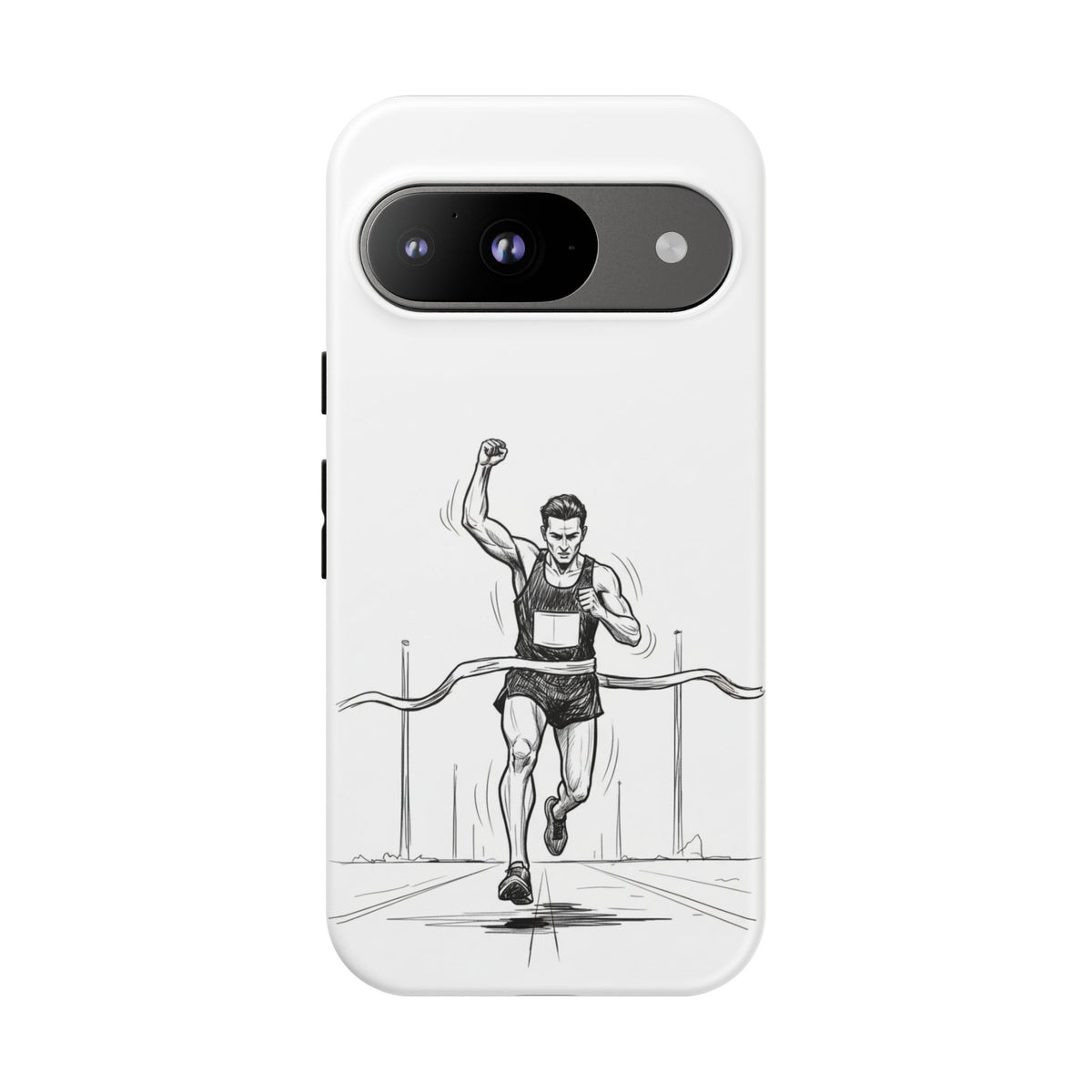 Phone Case, Running, finish line design, Tough Case