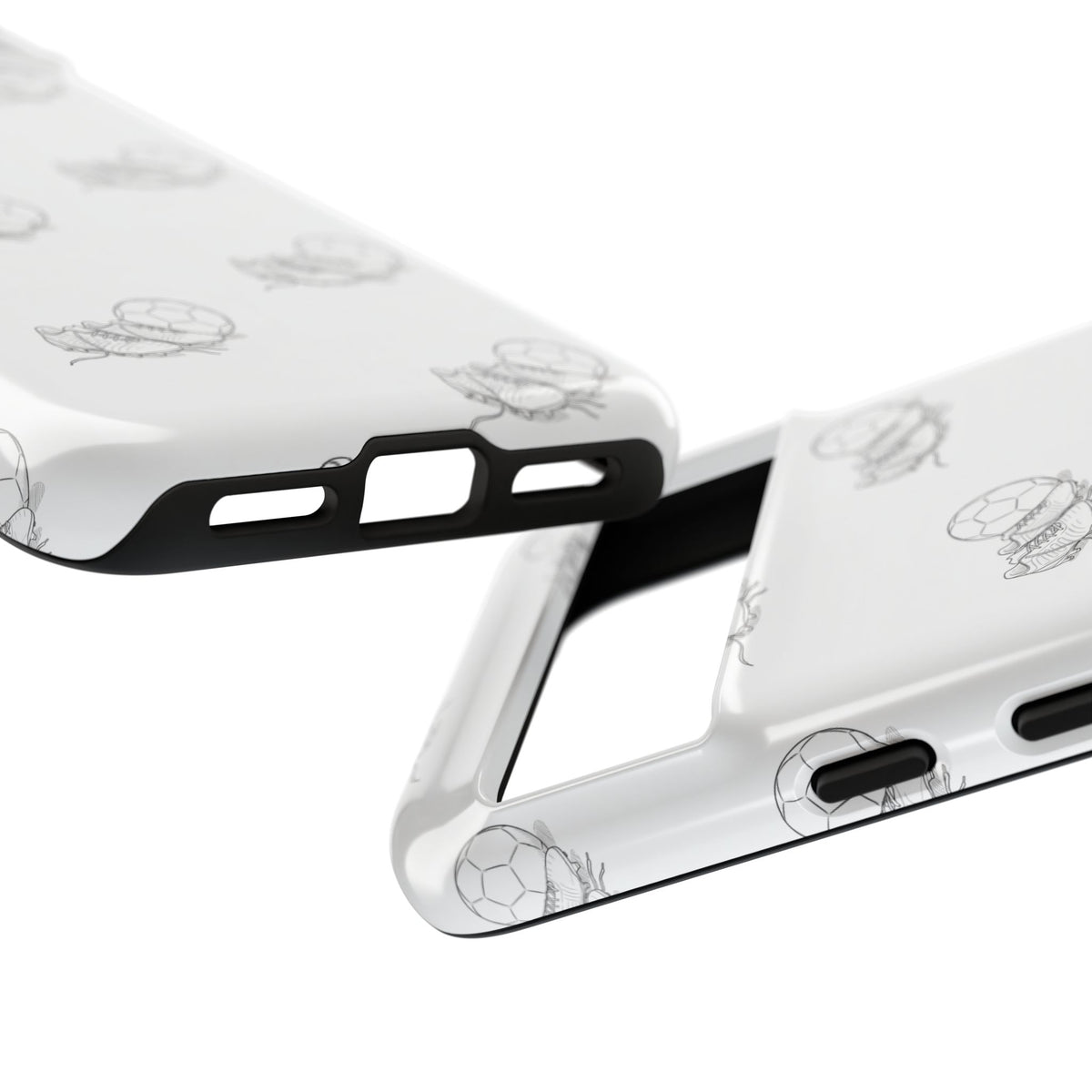 Phone Case, Football Boots & Ball Pattern, Tough Cases — Sports Phone Case
