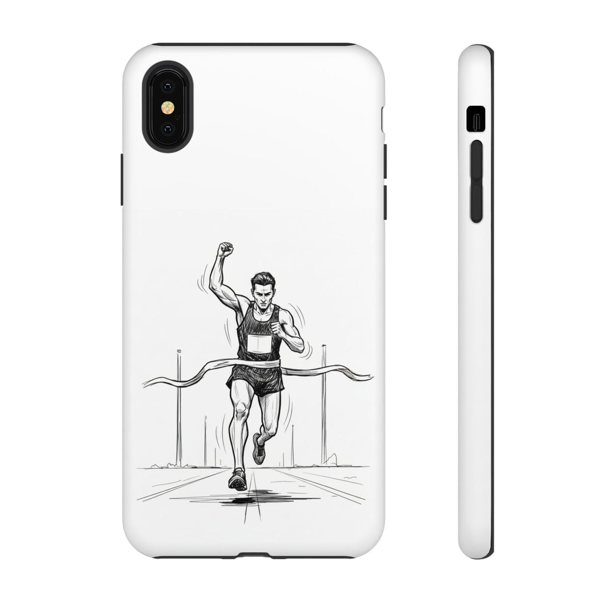 Phone Case, Running, finish line design, Tough Case