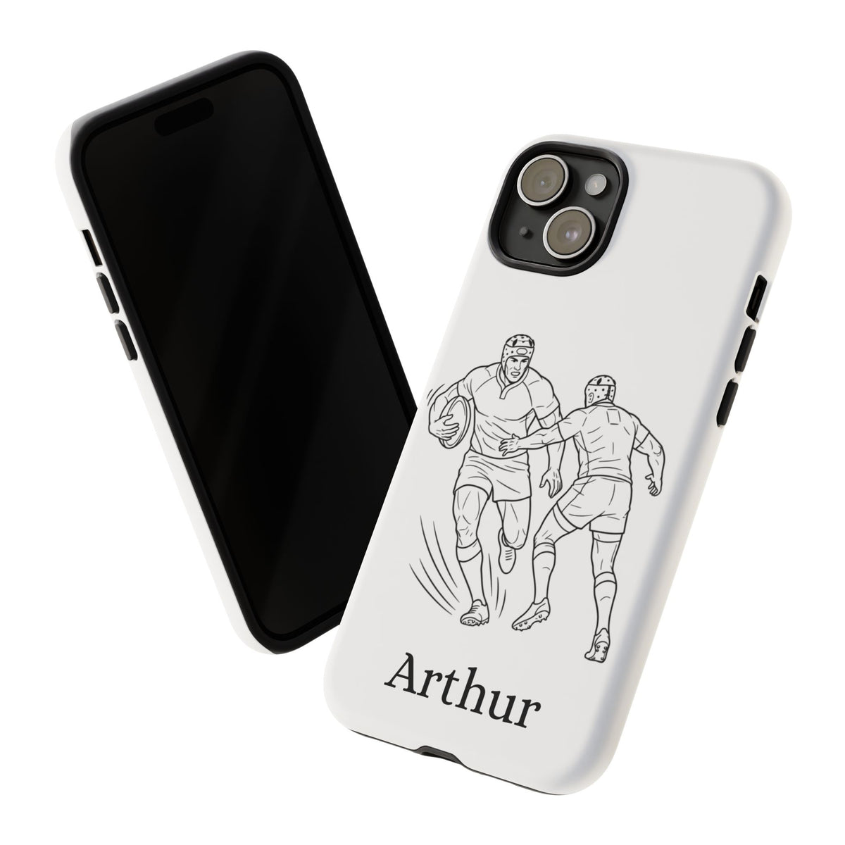 Personalised Phone Case, Rugby sidestep, Tough Case,  Custom Name