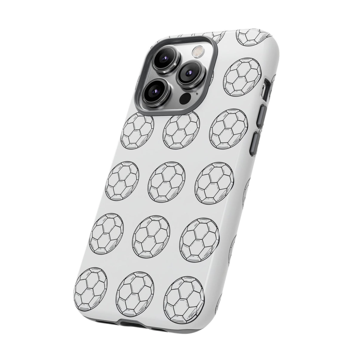 Phone Case, Football Minimalist Football Repeat Design, Tough Case