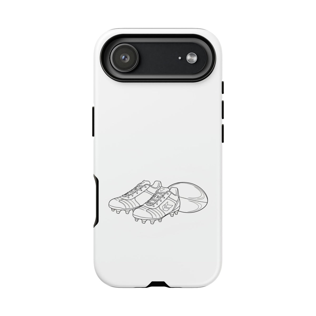Phone Case, Rugby Ball & Boots Sketch, Tough Case