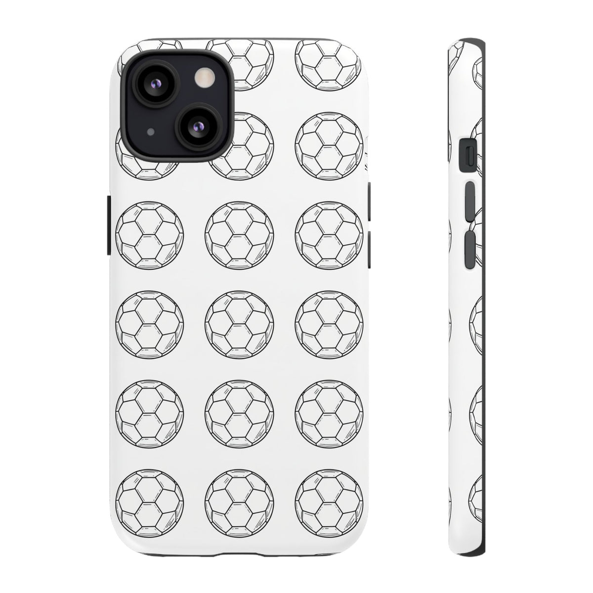 Phone Case, Football Minimalist Football Repeat Design, Tough Case