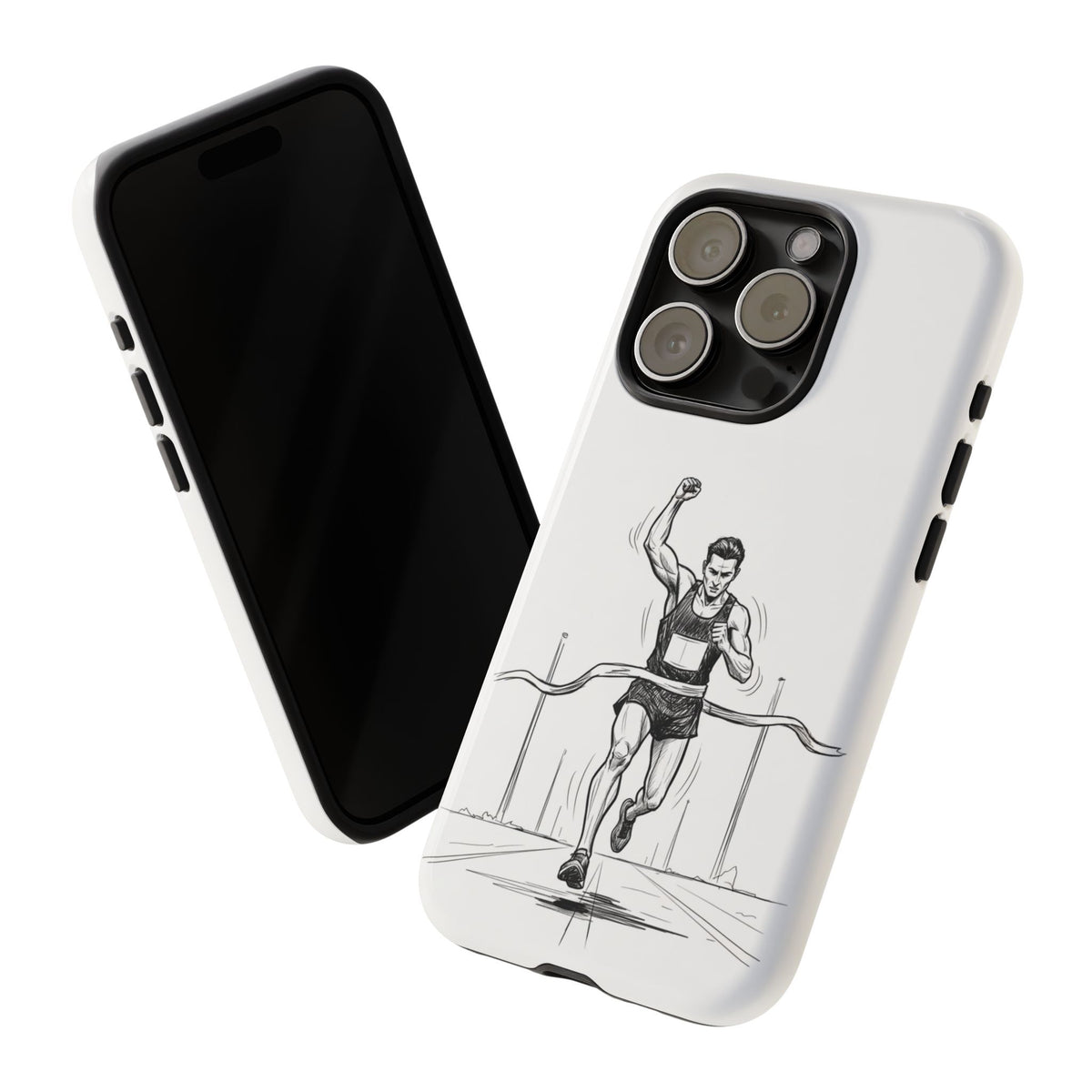 Phone Case, Running, finish line design, Tough Case