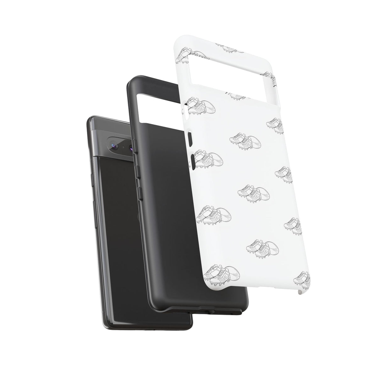 Phone Case Rugby Boots & Ball Repeat Pattern Tough Cases