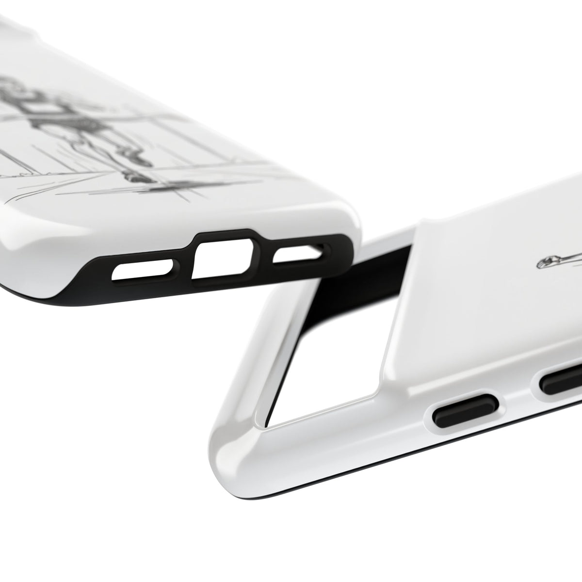 Phone Case, Running, finish line design, Tough Case