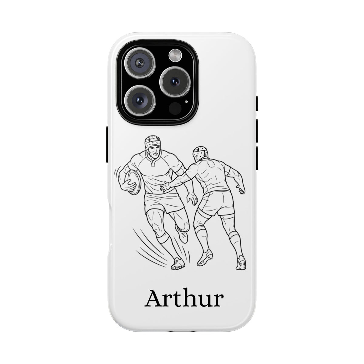 Personalised Phone Case, Rugby sidestep, Tough Case,  Custom Name