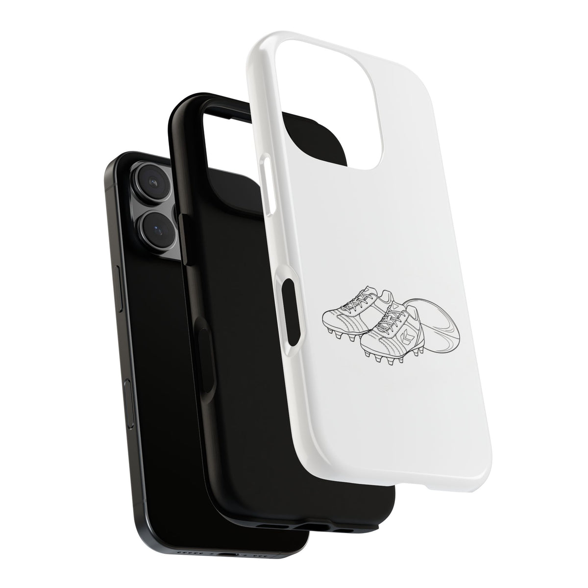 Phone Case, Rugby Ball & Boots Sketch, Tough Case