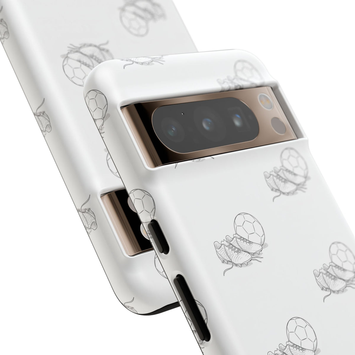 Phone Case, Football Boots & Ball Pattern, Tough Cases — Sports Phone Case