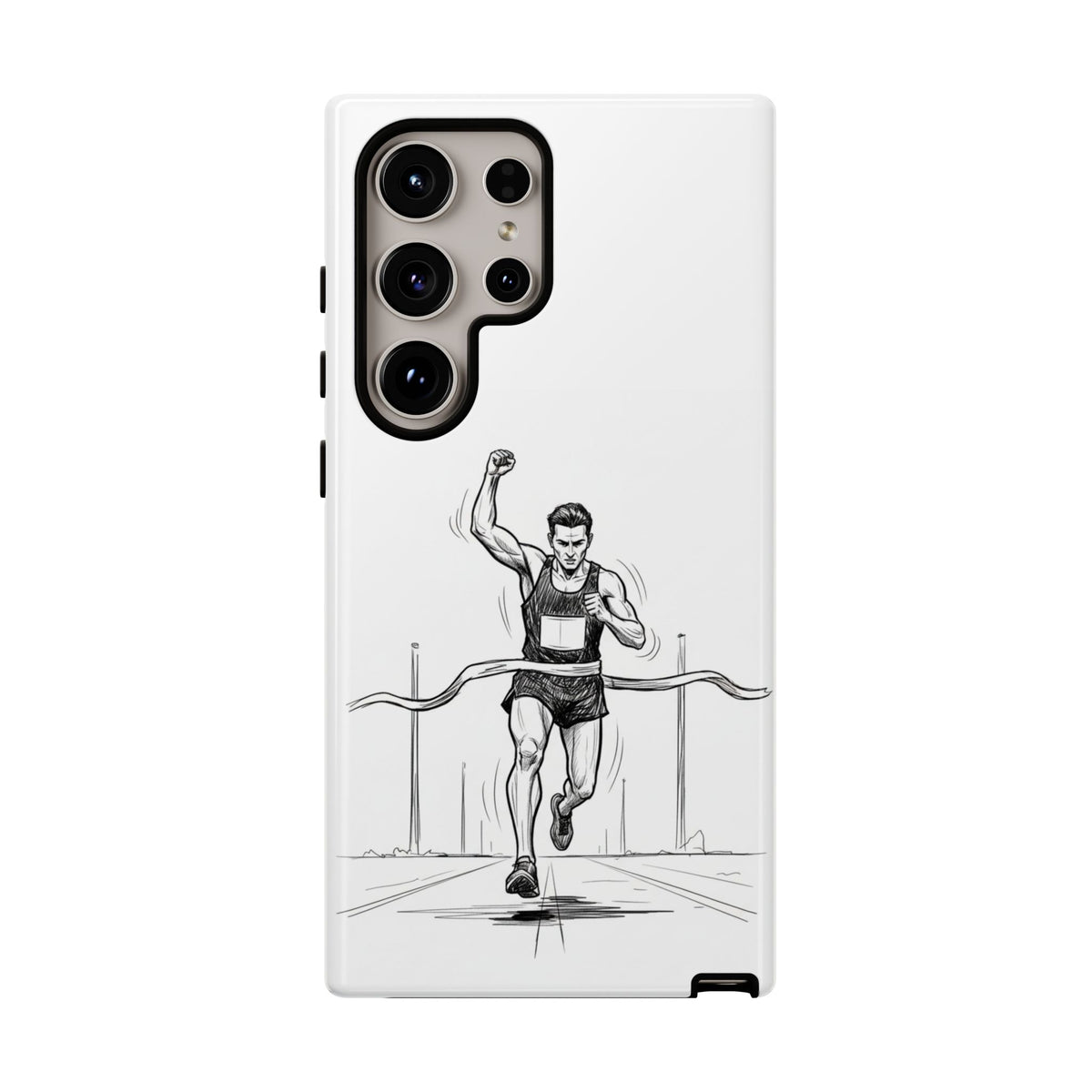 Phone Case, Running, finish line design, Tough Case