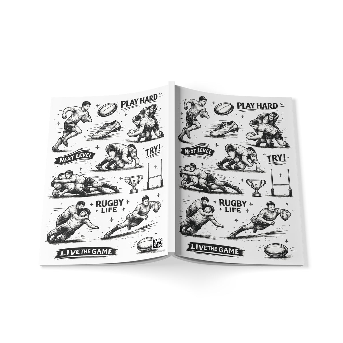 Notebook, Rugby Images design, A5, Softcover