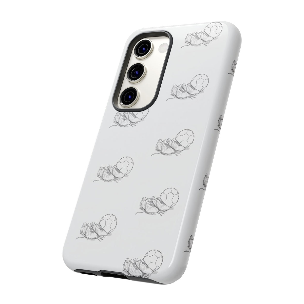 Phone Case, Football Boots & Ball Pattern, Tough Cases — Sports Phone Case