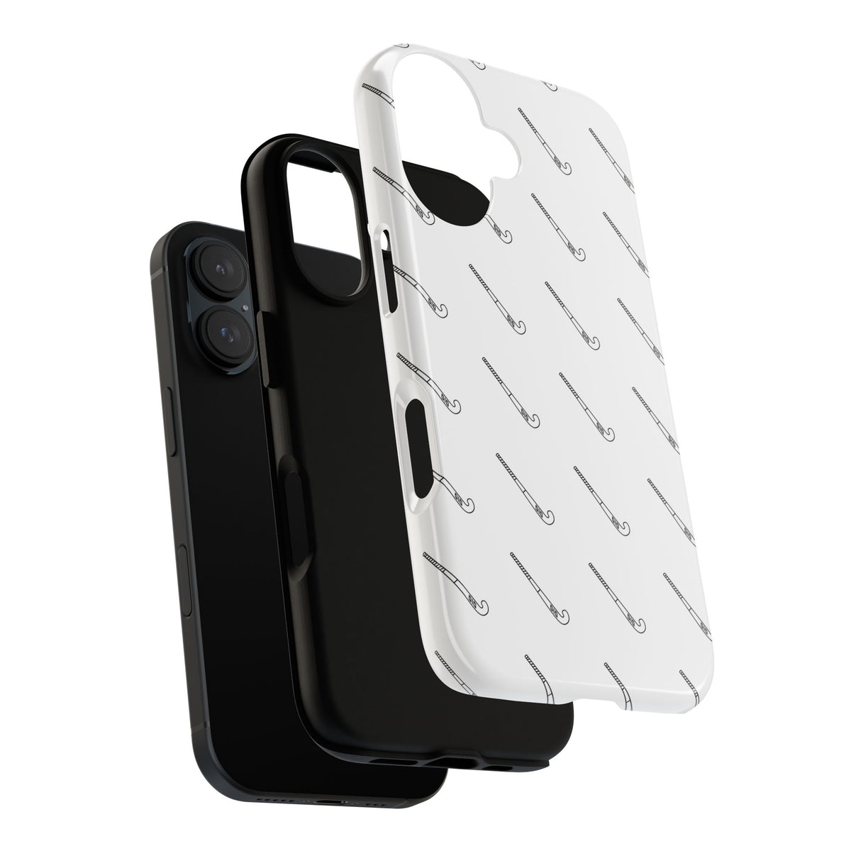Phone Case, Hockey Stick Pattern, Tough Cases