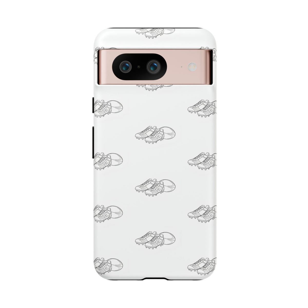 Phone Case Rugby Boots & Ball Repeat Pattern Tough Cases
