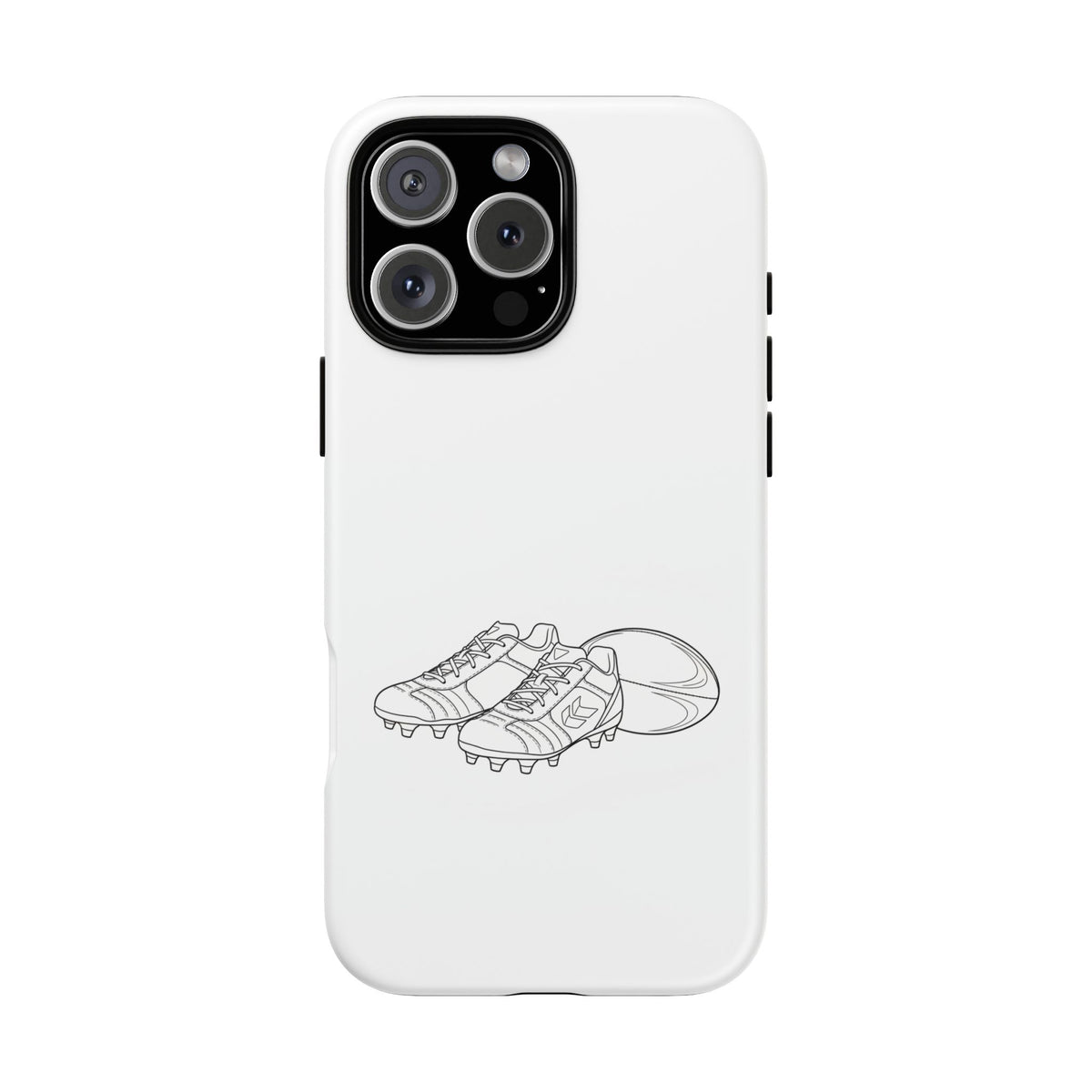 Phone Case, Rugby Ball & Boots Sketch, Tough Case