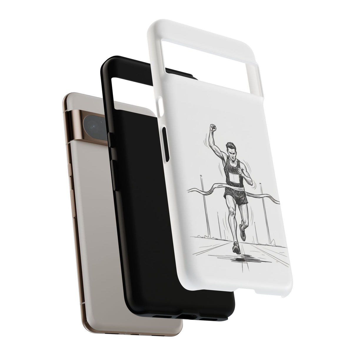 Phone Case, Running, finish line design, Tough Case