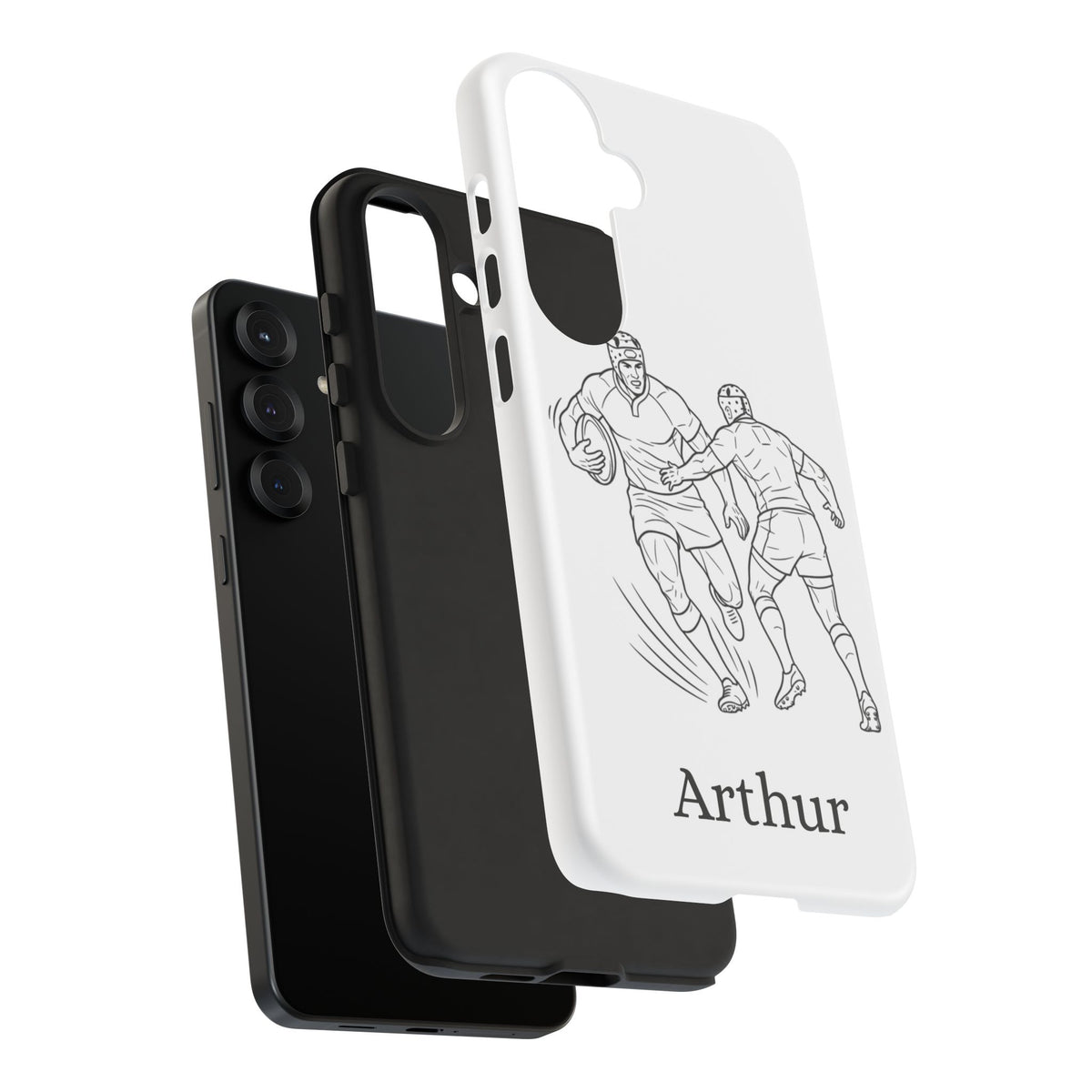 Personalised Phone Case, Rugby sidestep, Tough Case,  Custom Name