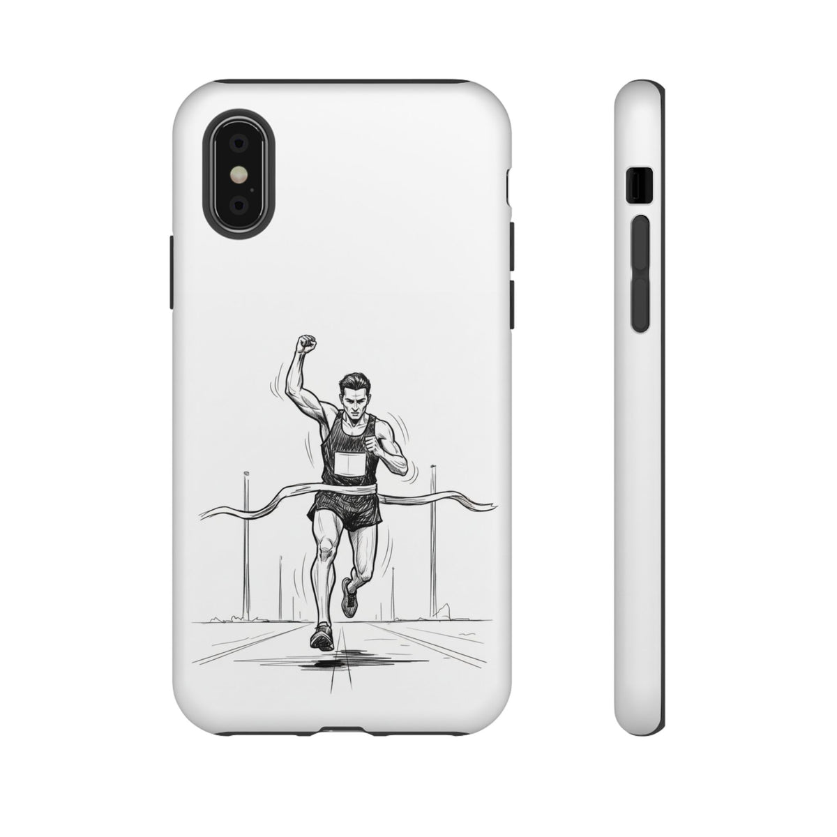 Phone Case, Running, finish line design, Tough Case