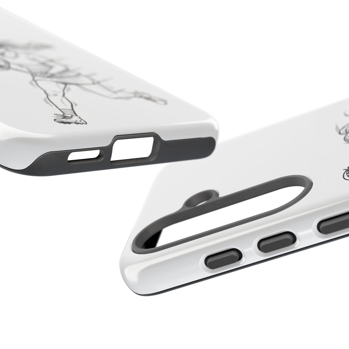 Phone Case, Lacrosse Player Sketch, Tough Case