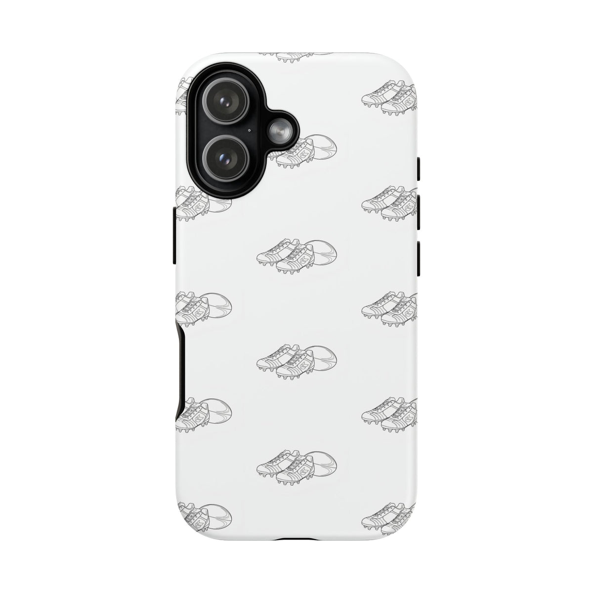 Phone Case Rugby Boots & Ball Repeat Pattern Tough Cases