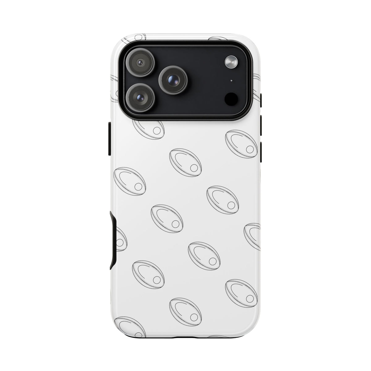 Phone Case, Rugby Ball Repeat design, Tough Case