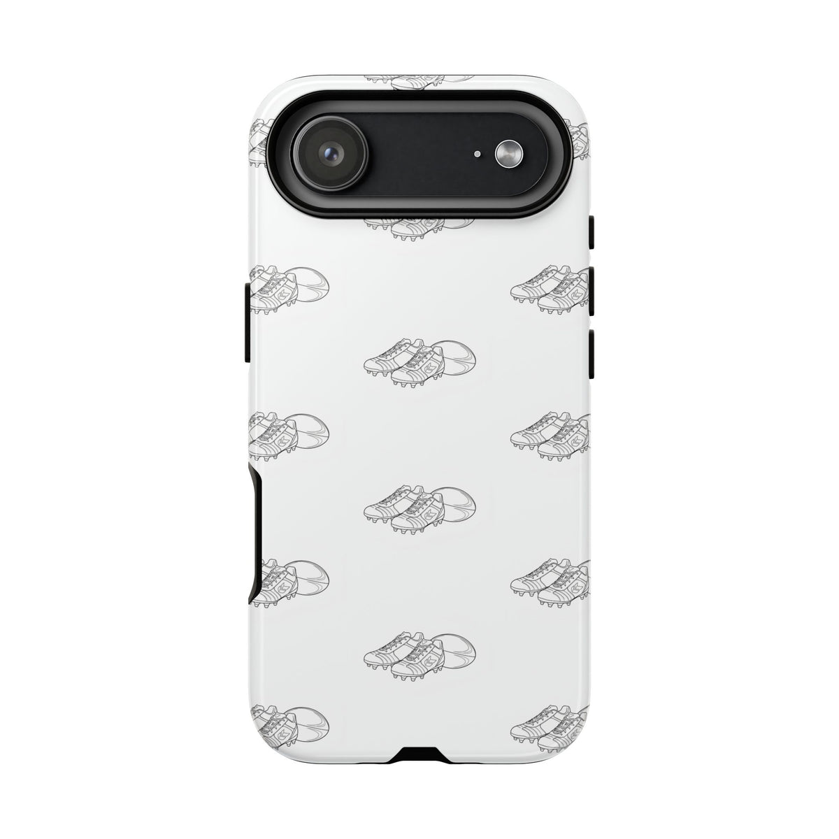 Phone Case Rugby Boots & Ball Repeat Pattern Tough Cases