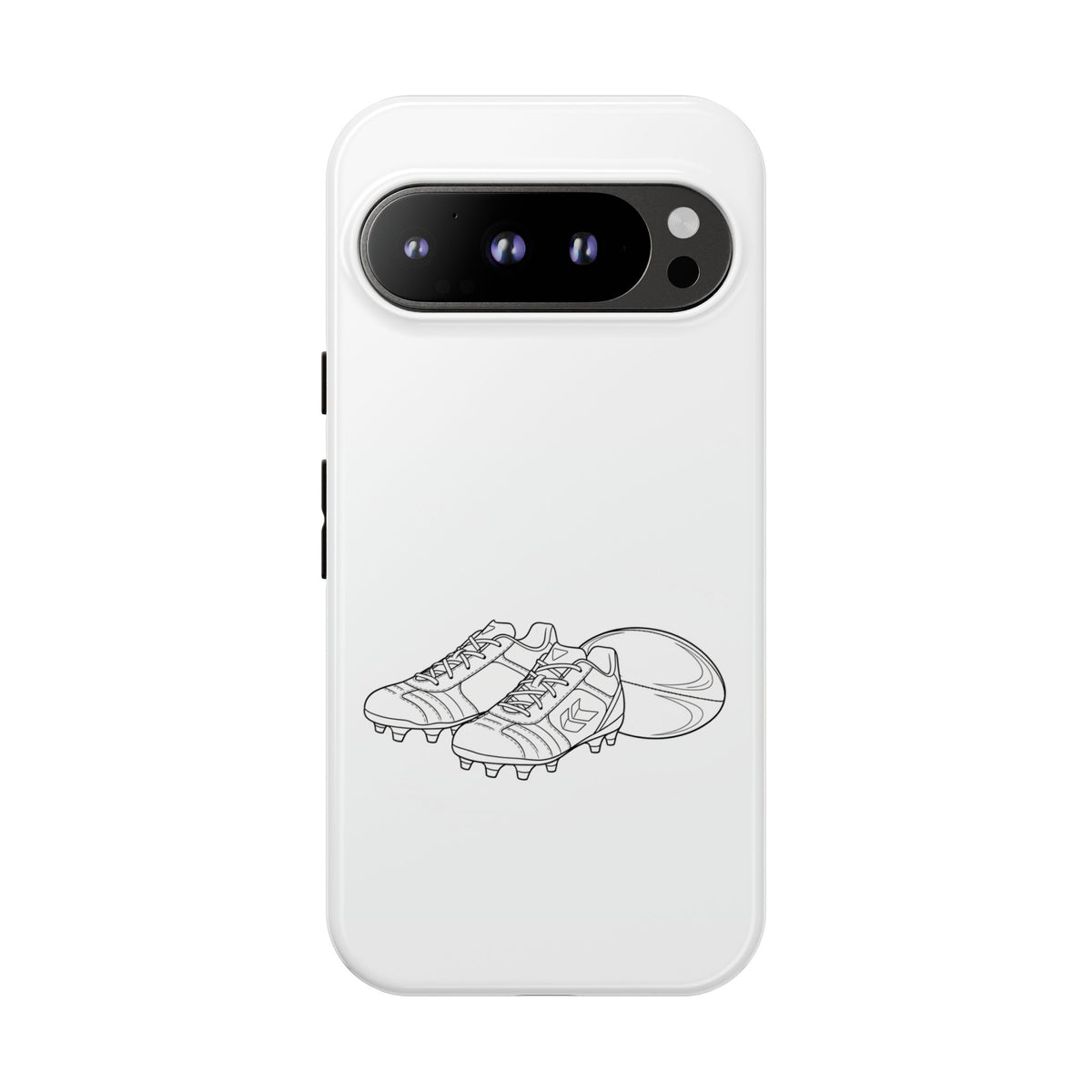 Phone Case, Rugby Ball & Boots Sketch, Tough Case