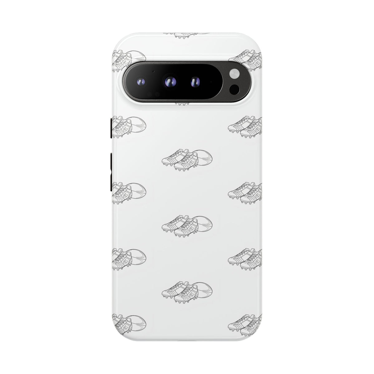 Phone Case Rugby Boots & Ball Repeat Pattern Tough Cases