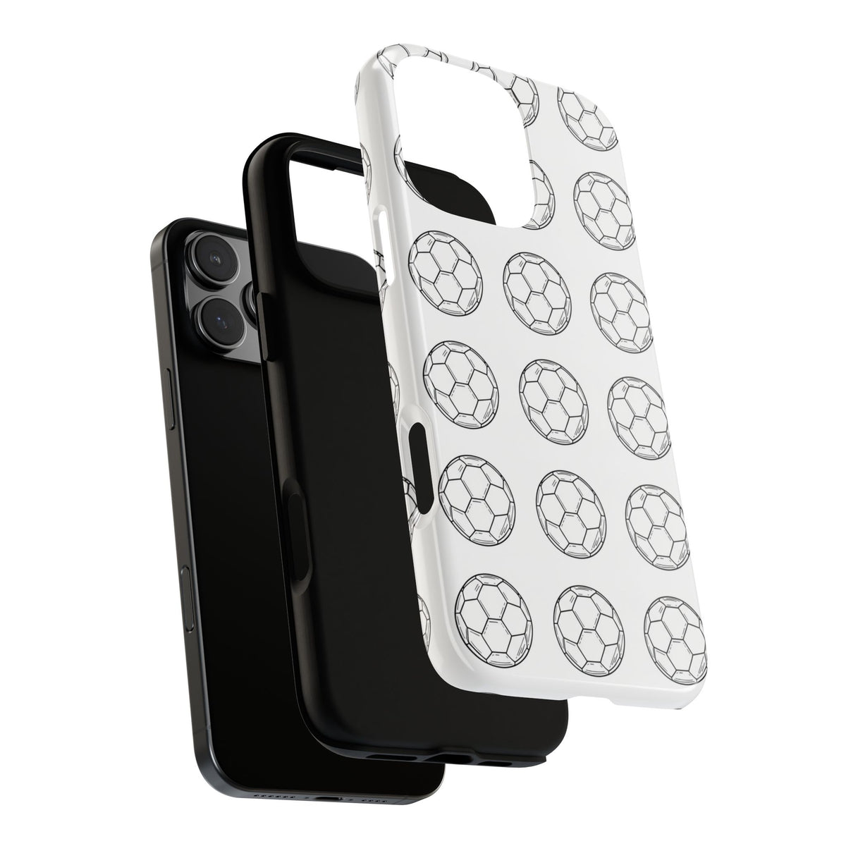 Phone Case, Football Minimalist Football Repeat Design, Tough Case