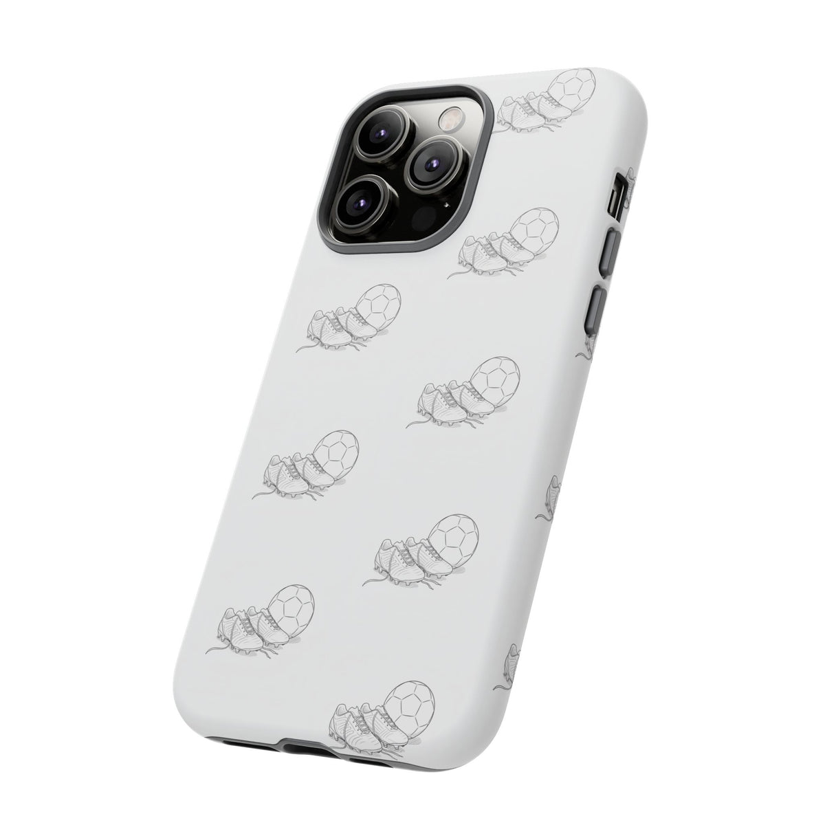 Phone Case, Football Boots & Ball Pattern, Tough Cases — Sports Phone Case