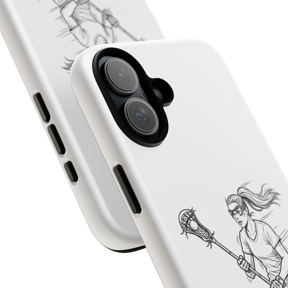 Phone Case, Lacrosse Player Sketch, Tough Case