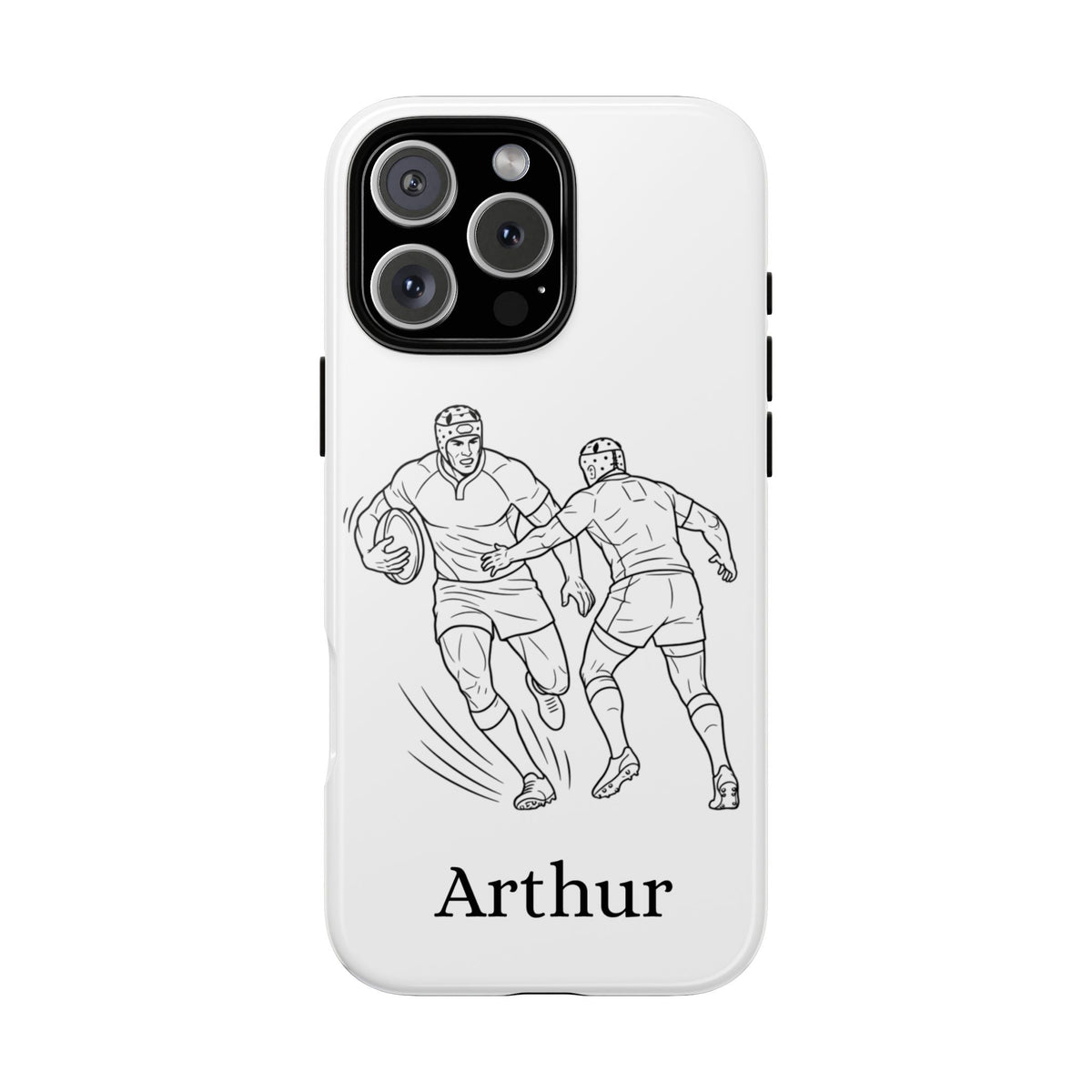 Personalised Phone Case, Rugby sidestep, Tough Case,  Custom Name