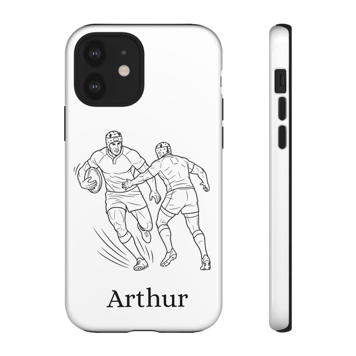 Personalised Phone Case, Rugby sidestep, Tough Case,  Custom Name