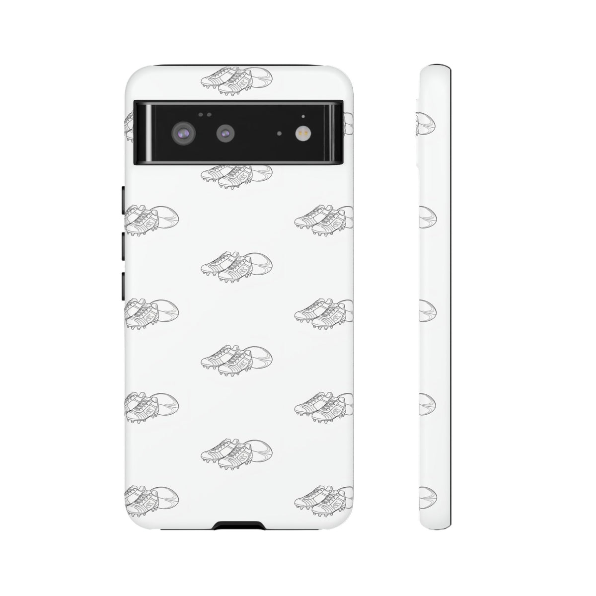 Phone Case Rugby Boots & Ball Repeat Pattern Tough Cases
