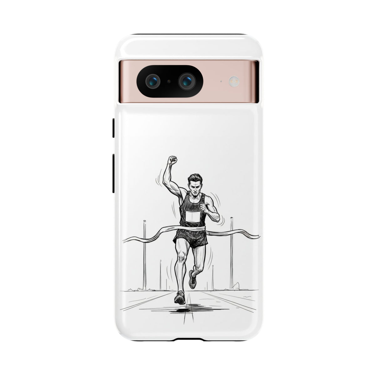 Phone Case, Running, finish line design, Tough Case